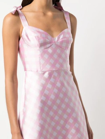 Shop Cynthia Rowley Easton Gingham Check Dress In Pink