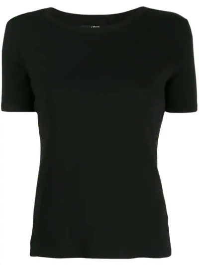 Shop J Brand Round Neck T-shirt In Black