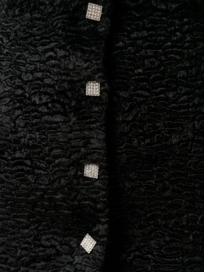 Shop Giuseppe Di Morabito High-waist Textured Mini Skirt In 10 Black