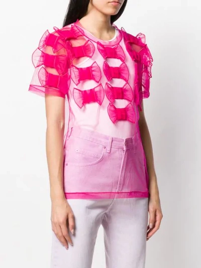 Shop Viktor & Rolf Too Many Bows T-shirt In Pink