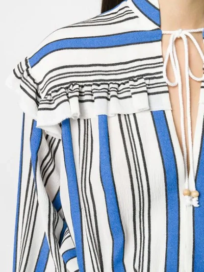 Shop Philosophy Di Lorenzo Serafini Striped Playsuit In Blue