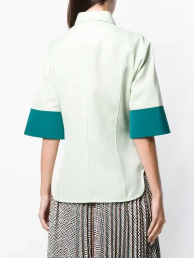 Shop Calvin Klein 205w39nyc Panelled Shirt In Green