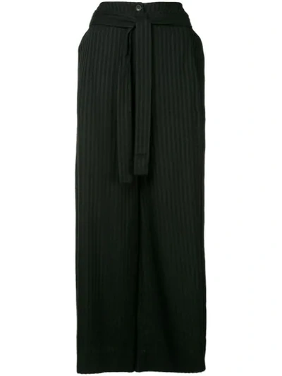 Shop Nehera Pukany Stripe Trousers In Black
