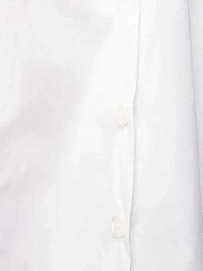 Shop Aspesi Short Sleeved Shirt Dress In White