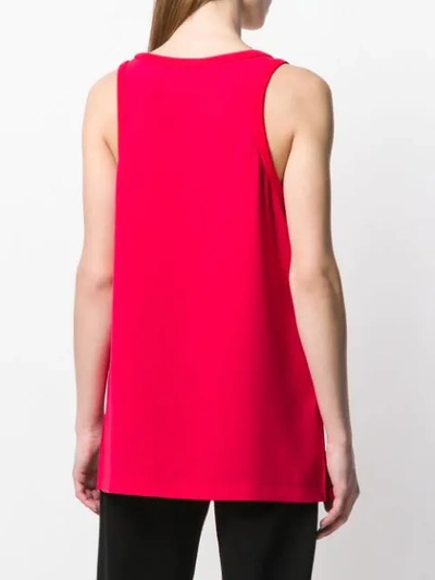 Shop Iceberg Logo Tank Top - Red