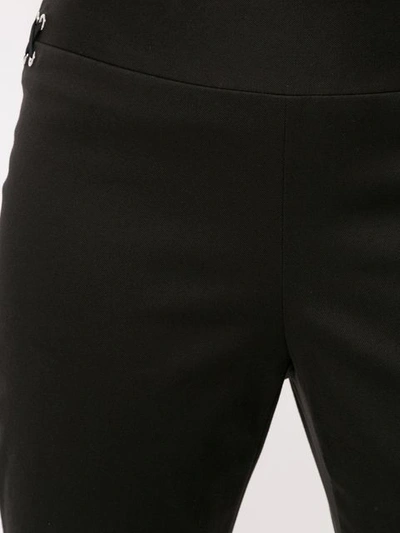 Shop Alexander Mcqueen Lace-up Detail Skinny Trousers In Black