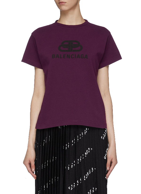 balenciaga purple t shirt