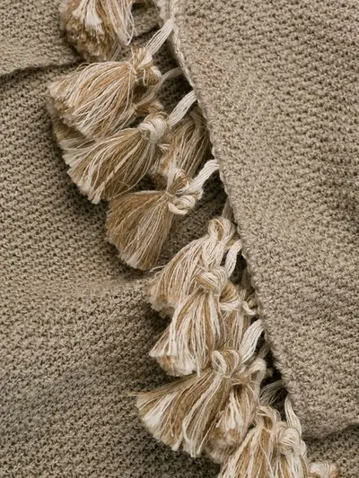 Shop Antonelli Tassel Jacket In Neutrals