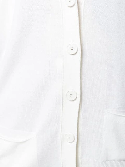 Shop Loewe Deconstructed Cardigan In White