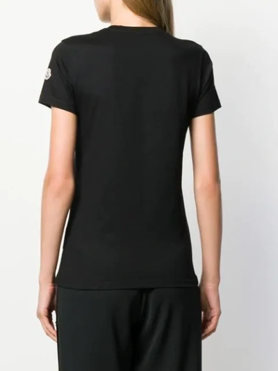 Shop Moncler Short-sleeved T-shirt In Black