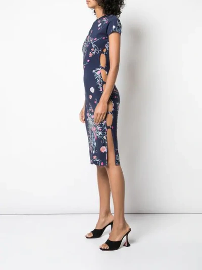 Shop Marcia Floral Dress In Blue