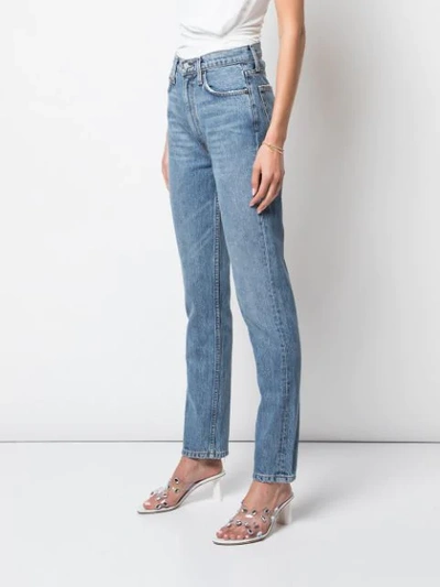 Shop Reformation Stevie Ultra-high Rise Jeans In Blue