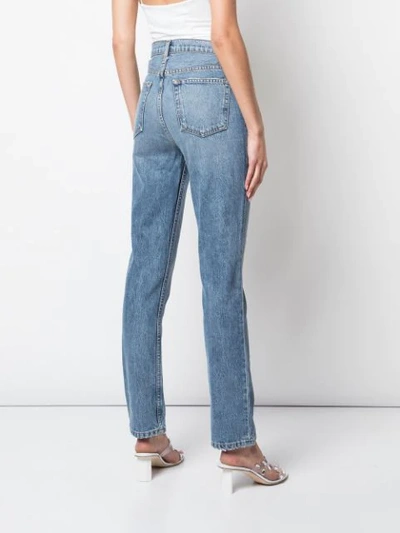 Shop Reformation Stevie Ultra-high Rise Jeans In Blue