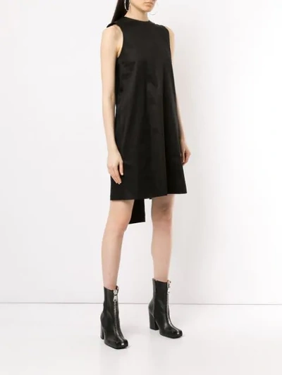 Shop Yang Li Bow Mini Dress In Black