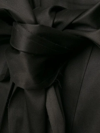 Shop Yang Li Bow Mini Dress In Black