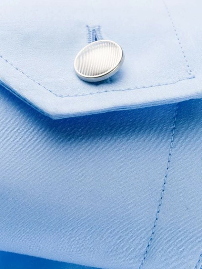 Shop Prada Classic Pocket Shirt In Blue
