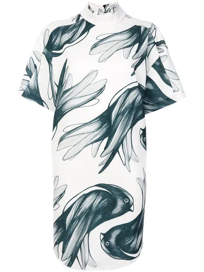 Shop Ioana Ciolacu Bird Print Dress In Brd