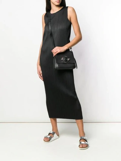 Shop Issey Miyake Sleeveless Long Dress In Black