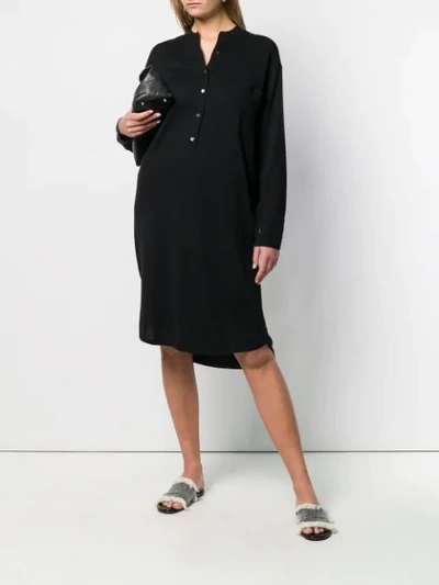 Shop Sminfinity Black Jersey Dress