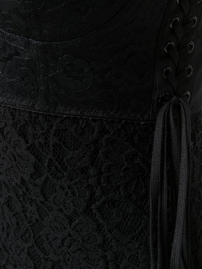 Shop Dolce & Gabbana Lace-layered Cami-dress In Black