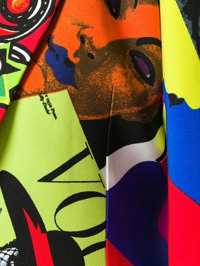 Shop Versace Vogue Print Blazer In Multicolour