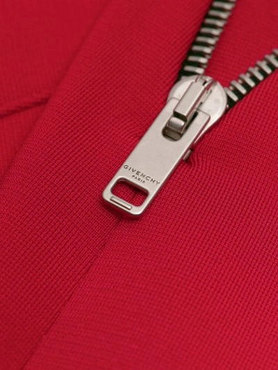 Givenchy V Front Pencil Skirt In Red