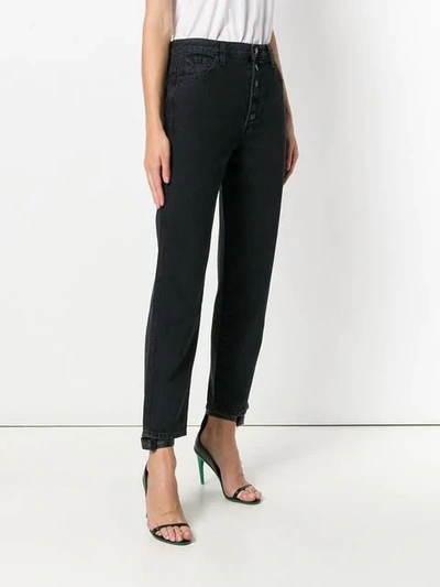 Shop J Brand Heather High Waisted Jeans In Black