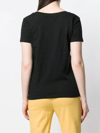Shop Theory Scoop Neck T-shirt In 001 Black
