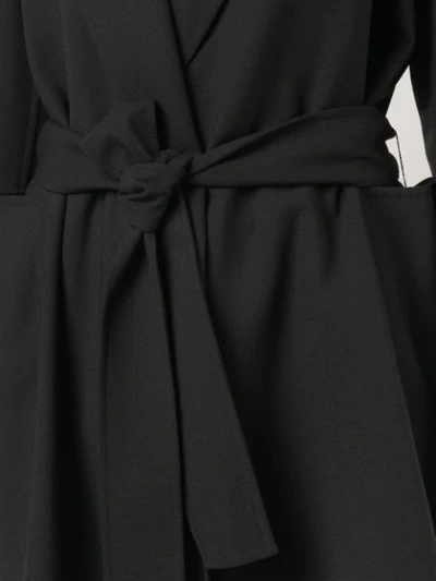 Shop Rachel Comey Belted Waist Blazer In Black