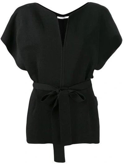Shop Givenchy Belted Blouse In Black