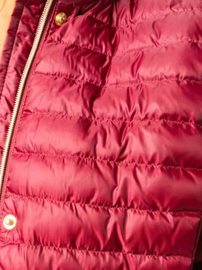 Shop Michael Michael Kors Feather Down Puffer Jacket In Red