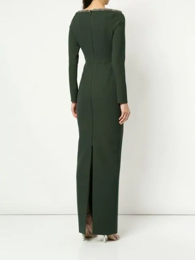 Shop Rachel Gilbert 'winona' Robe In Green