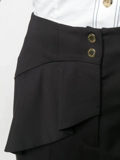 SANDRO PARIS SLIM-FIT TROUSERS - 黑色