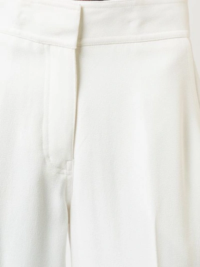 Shop Derek Lam Cropped Wide Leg Trouser - White