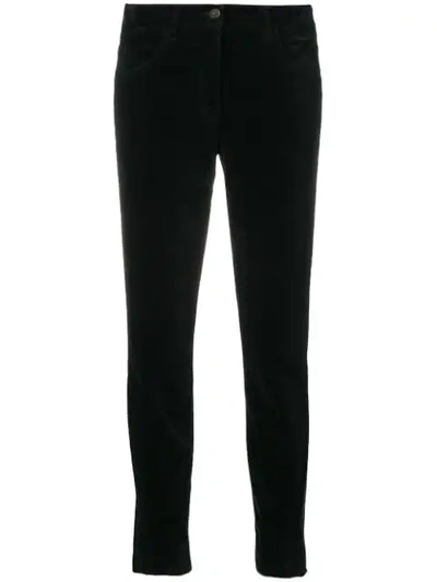 Shop Luisa Cerano Skinny-fit Trousers - Black