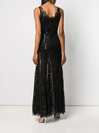 Shop Amen Sequin-embellished Dress - Black