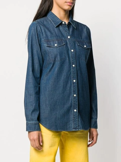 Shop J Brand Classic Denim Shirt In Blue