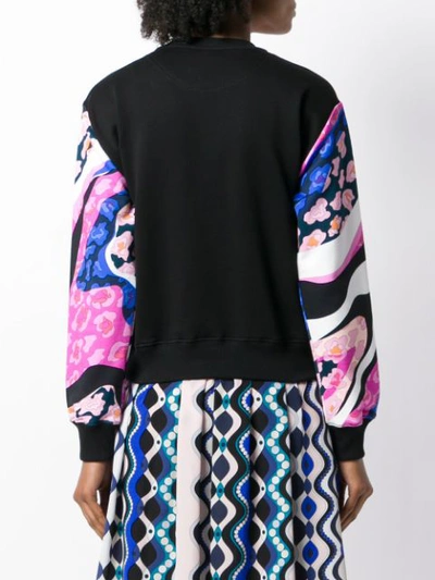 Shop Emilio Pucci Abstract Print Sweatshirt In Pink