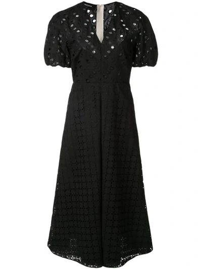 Shop Rochas Broderie In Black