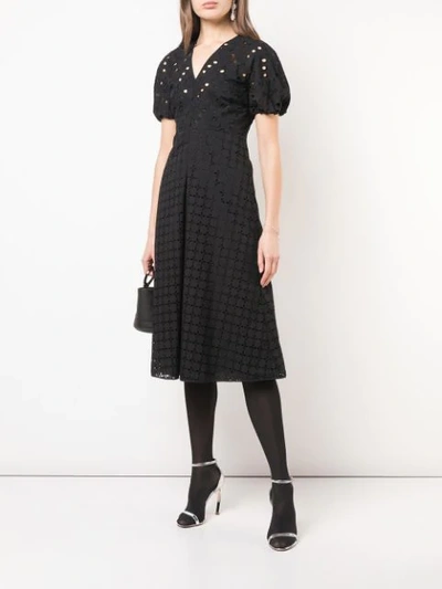 Shop Rochas Broderie In Black