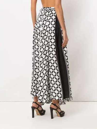 Shop Amir Slama Long Skirt In Black