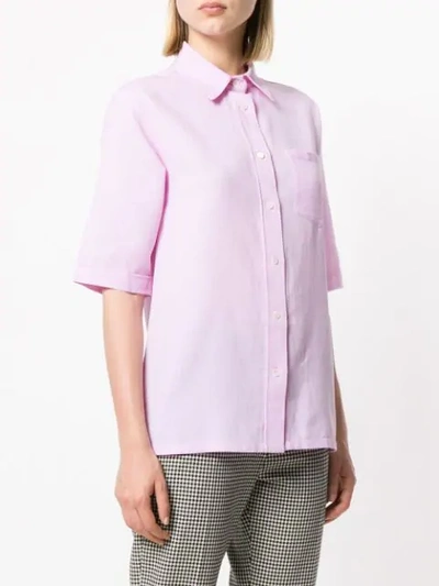 Shop Holland & Holland Chest Pocket Shirt In Pink