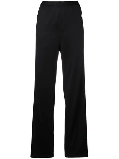 Shop Dsquared2 Sequin Embellished Sports Trousers In Black