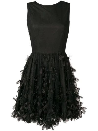 Shop Blugirl Bow Front Flared Dress - Black