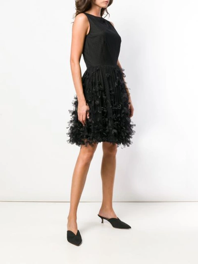 Shop Blugirl Bow Front Flared Dress - Black
