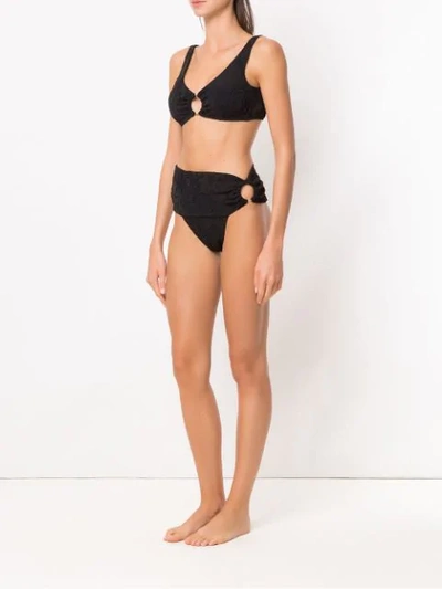 Shop Amir Slama Bikini With Cut Details In Black