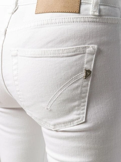 Shop Dondup Cropped Skinny Jeans In White