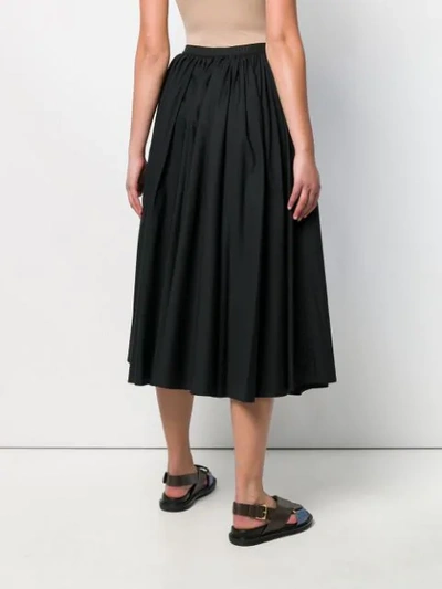 Shop Antonio Marras Flared Midi Skirt In 999