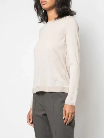 Shop Akris Knitted Top In Neutrals