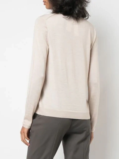 Shop Akris Knitted Top In Neutrals